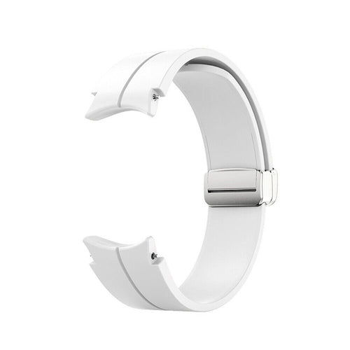 Samsung Galaxy Watch 6 - 44mm Silikonarmband D-Schnalle (Weiß)