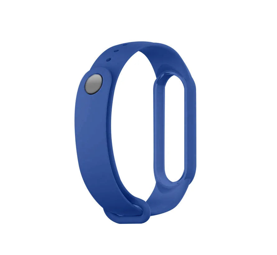 Silicone Strap, blue, without a watch, 3/4 front view