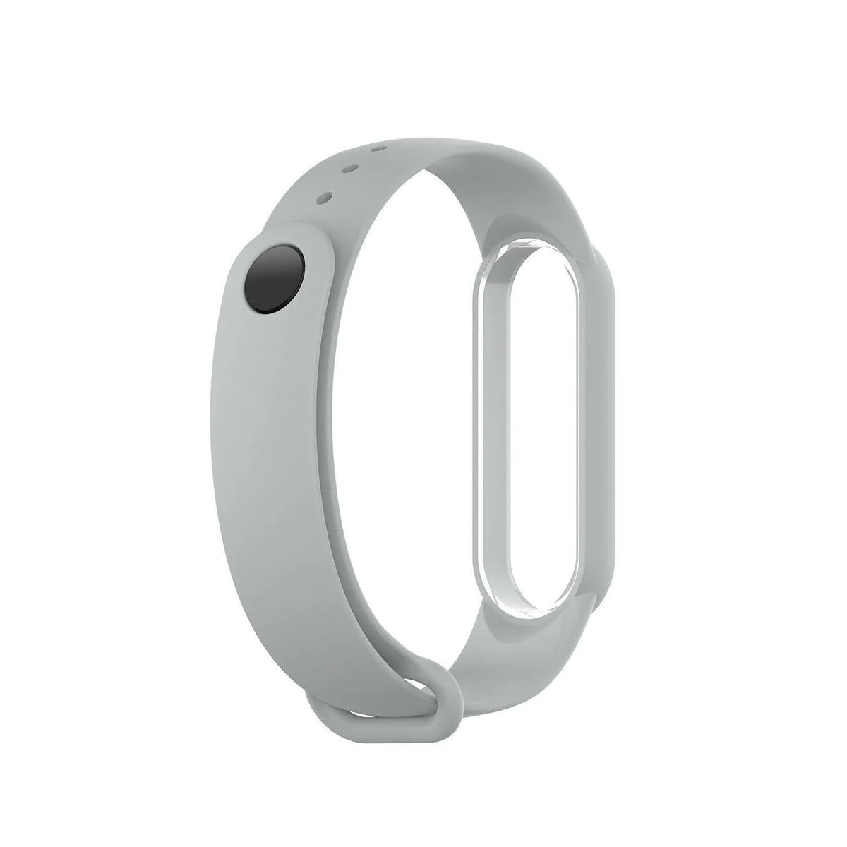 Silicone Strap, grey, without a watch, 3/4 front view