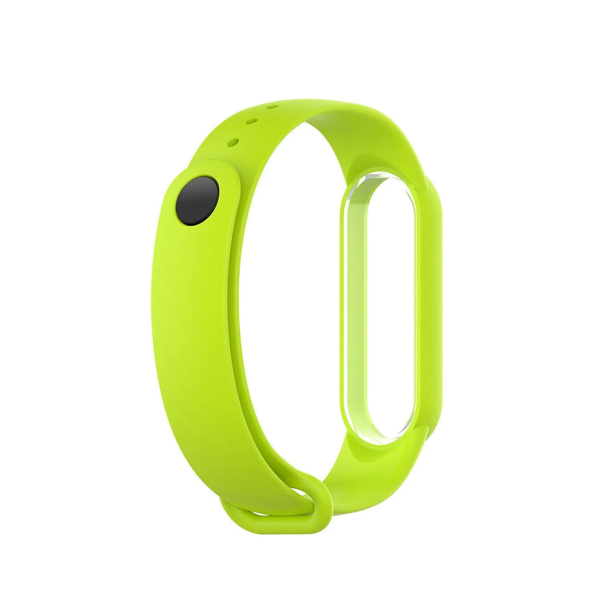 Silicone Strap, lime, without a watch, 3/4 front view