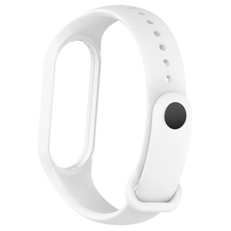 Silicone Strap, white, without a watch, 3/4 front view
