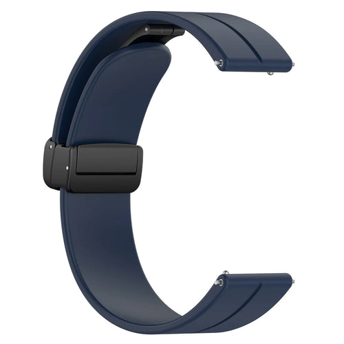 Coros Pace 2 D-Buckle Silicone Strap (Dark Blue)