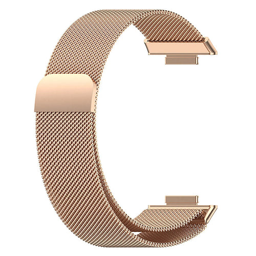 Milanese Strap, rose gold, without a watch, 3/4 front view