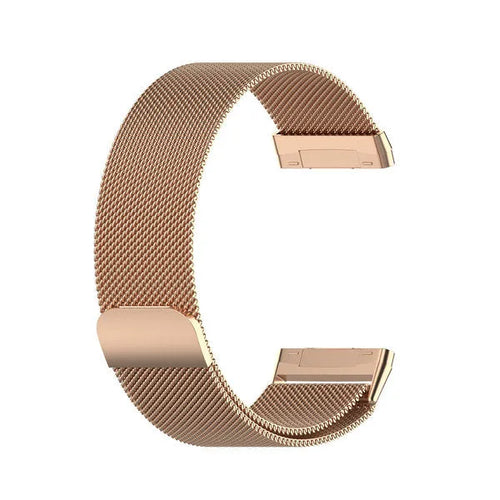 Milanese Strap, rose gold, without a watch, 3/4 front view