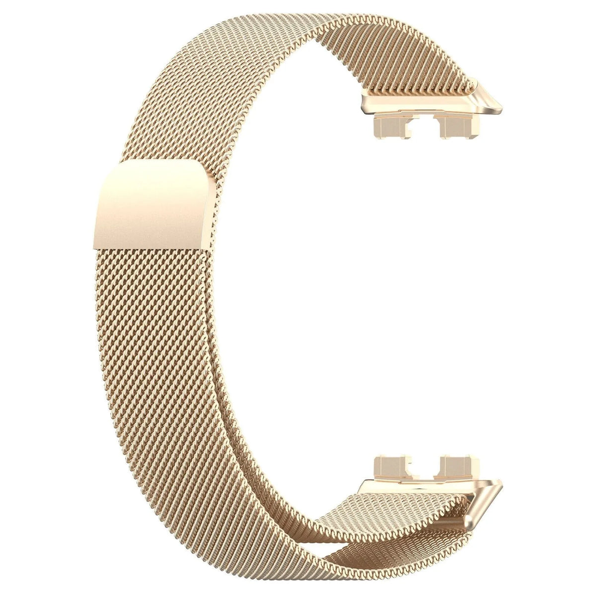 Milanese Strap, champagne, without a watch, 3/4 front view