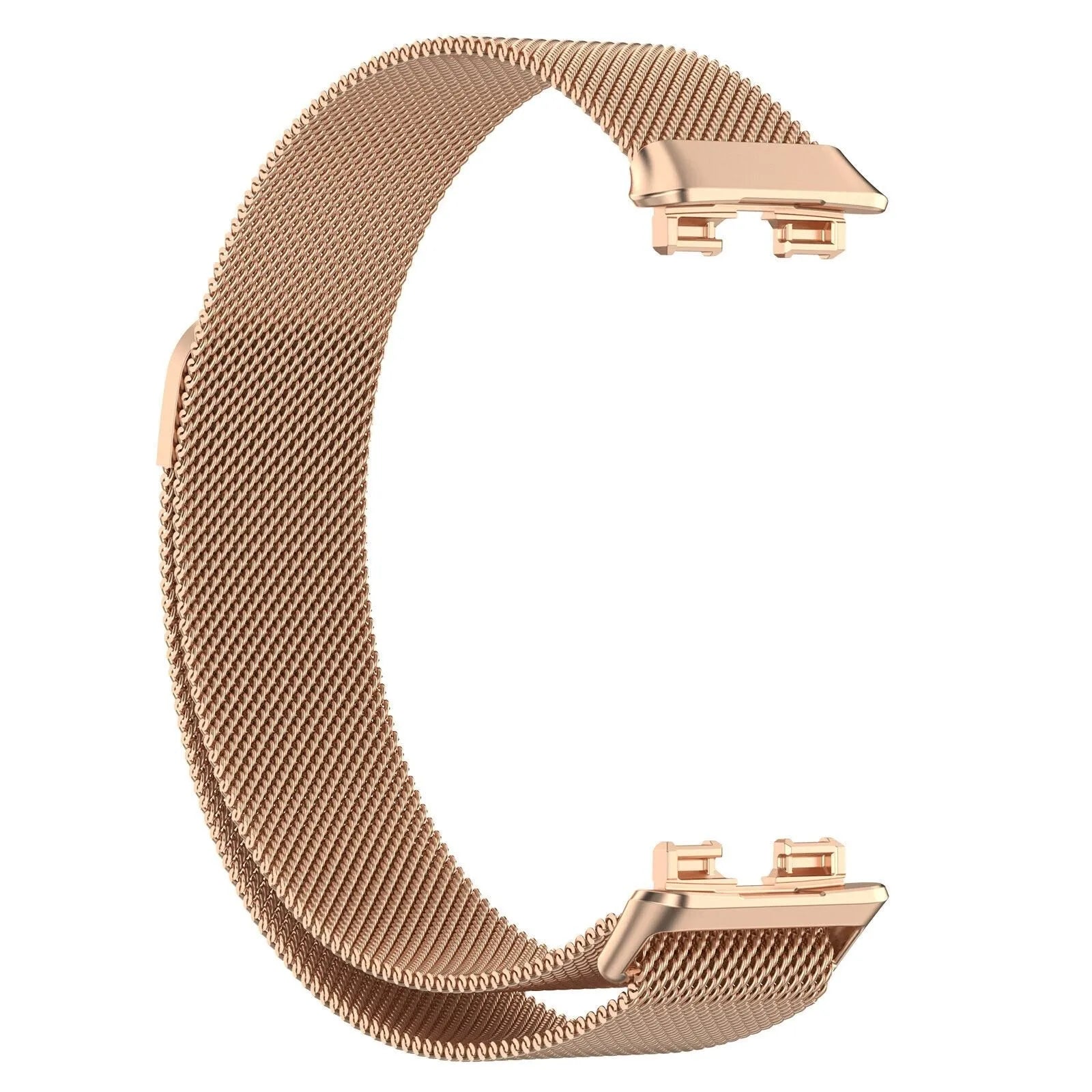 Milanese Strap, rose gold, without a watch, 3/4 front view