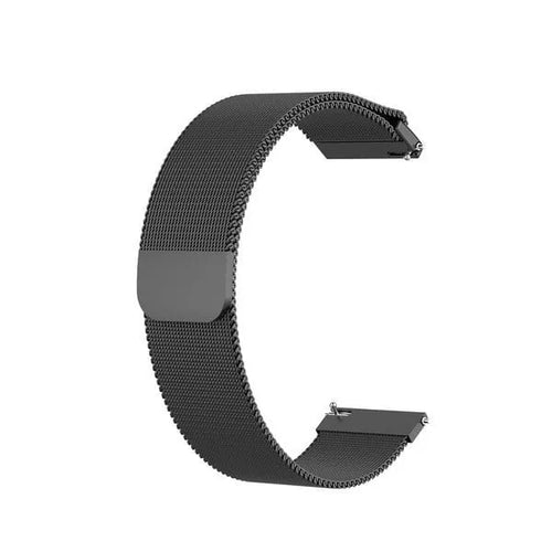Milanese Strap, black, without a watch, 3/4 front view