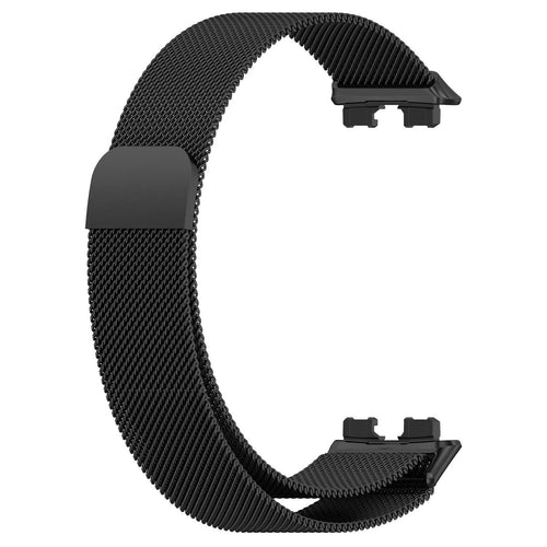 Milanese Strap, black, without a watch, 3/4 front view