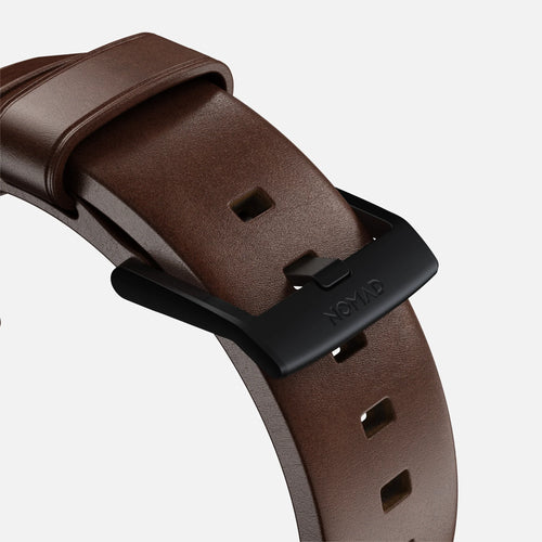 Nomad Modern Apple Watch Lederarmband (Braun/Schwarz)
