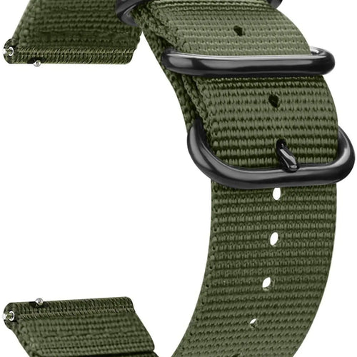 Fossil Gen 4 Explorist (HR) Nylon Strap with Buckle (Green)
