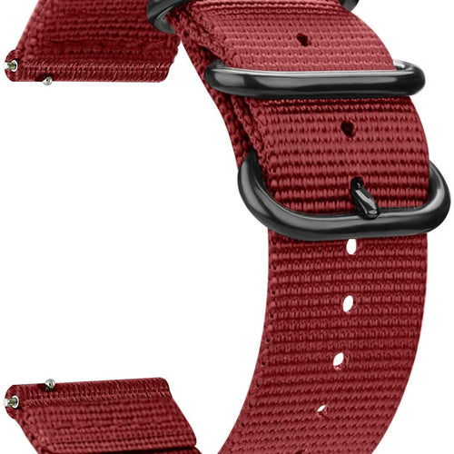 Withings Steel HR Sport Nylon Buckle Strap (Red)