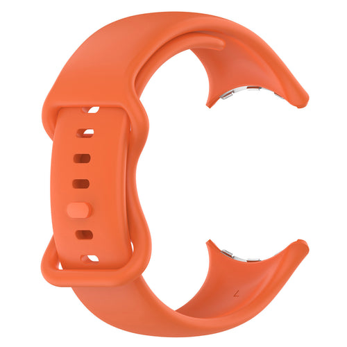 Google Pixel Watch 4 - 45mm Klassisches Silikonarmband (Orange)