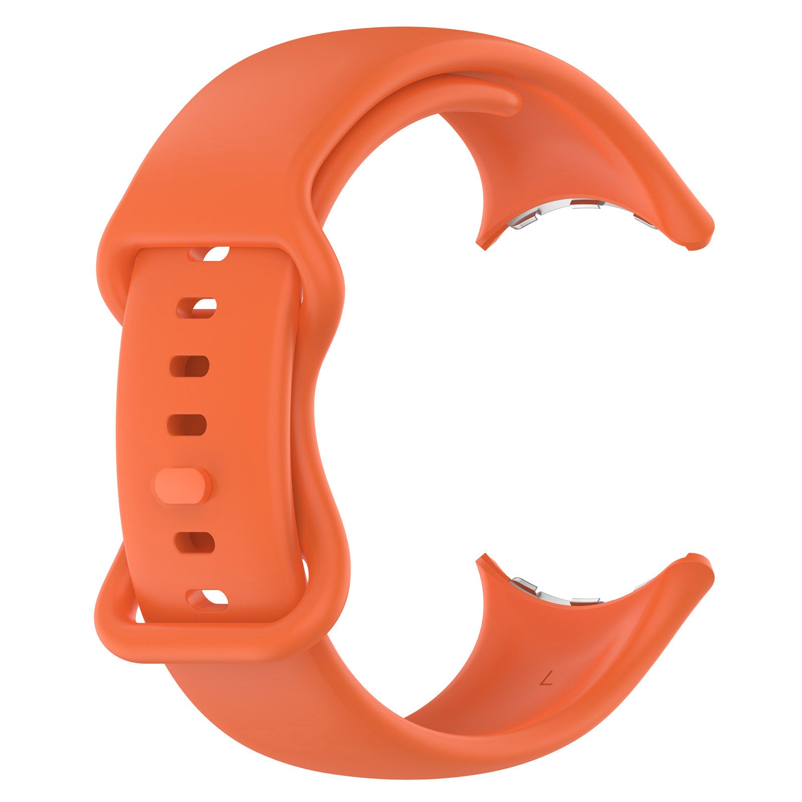 Google Pixel Watch 4 - 45mm Klassisches Silikonarmband (Orange)