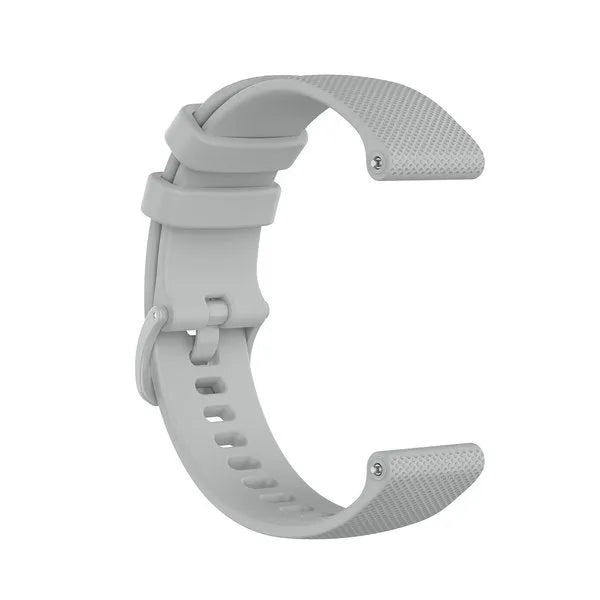 Premium Silicone Strap, grey, without a watch, 3/4 front view