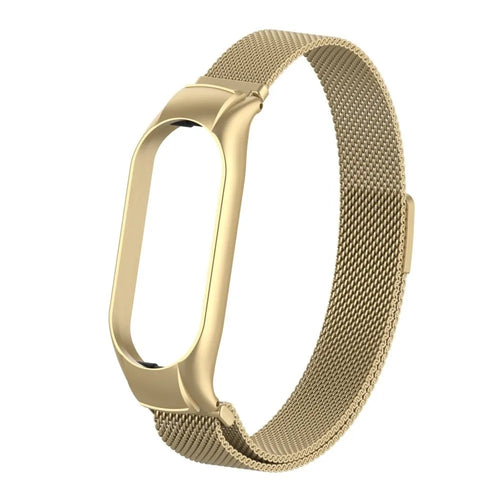 Milanese Strap, gold, without a watch, 3/4 front view