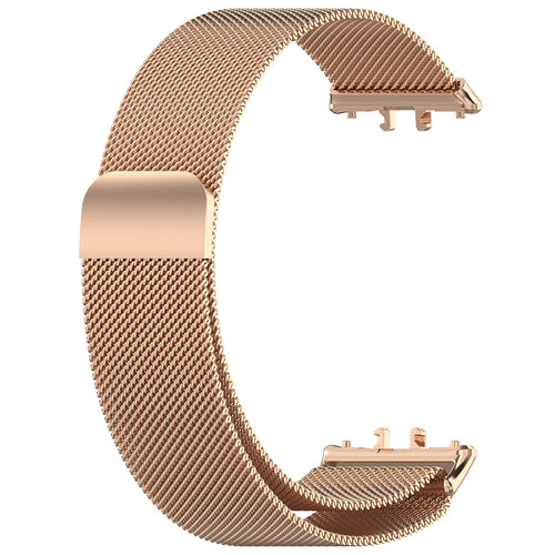 Milanese Strap, rose gold, without a watch, 3/4 front view