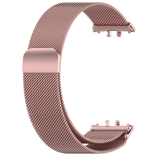 Milanese Strap, pink, without a watch, 3/4 front view