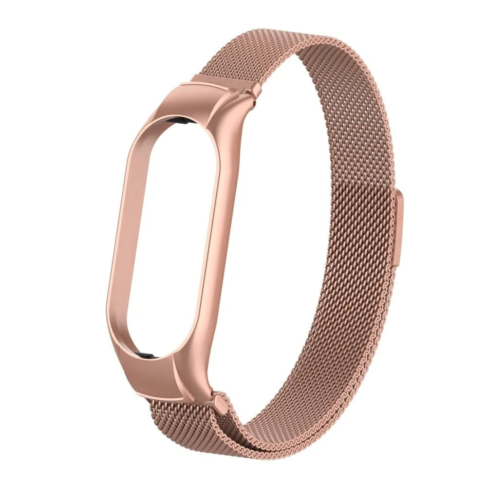 Milanese Strap, pink, without a watch, 3/4 front view