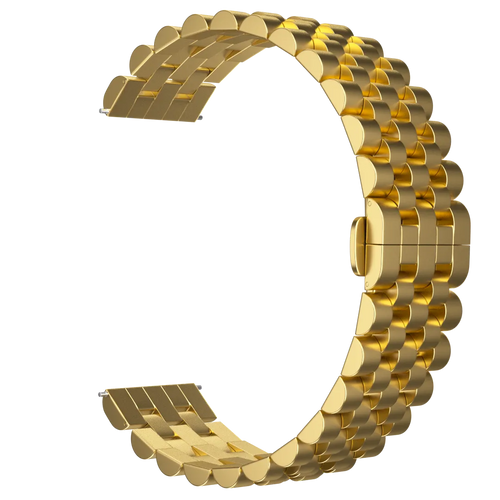 Jubilee Steel Strap, gold, without a watch, 3/4 front view