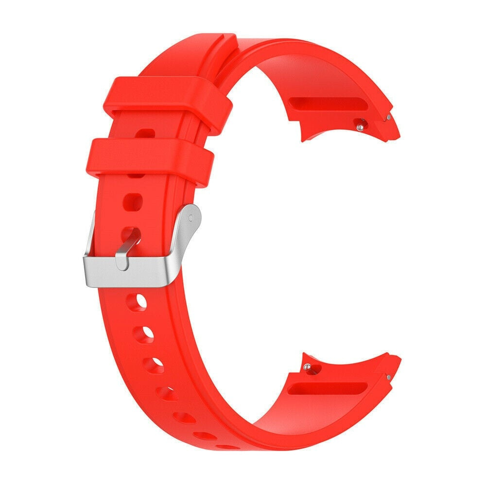 Silicone Strap 'Perfect Fit', bright red, without a watch, 3/4 front view