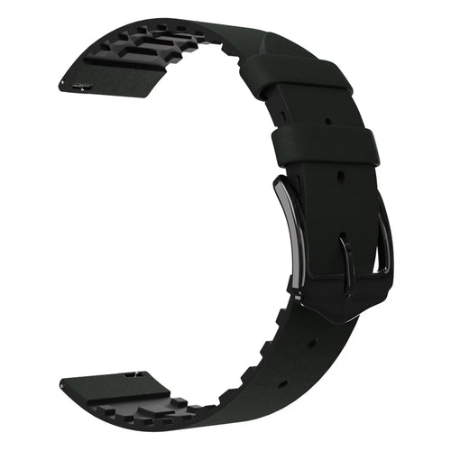 Samsung Galaxy Watch 3 41mm Silicone/Leather Strap (Green)