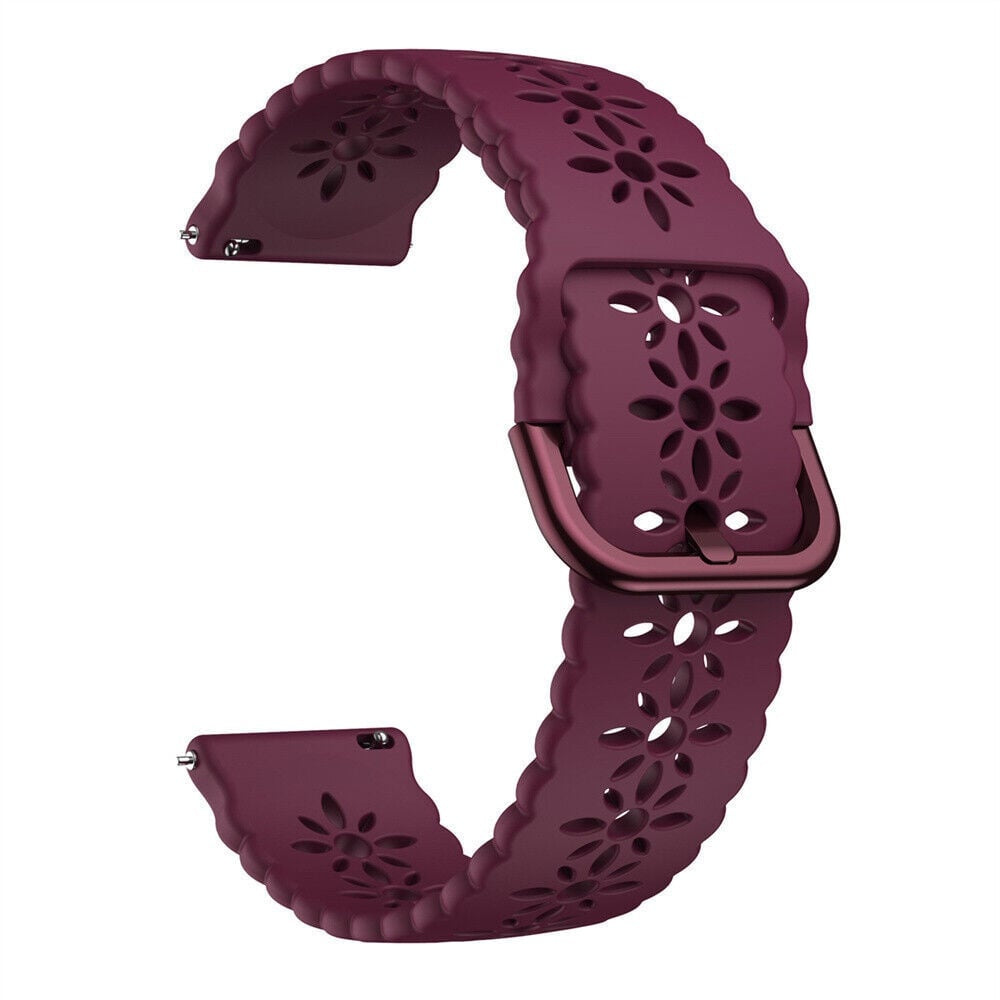 Patterned Silicone Strap, without a watch, 3/4 front view