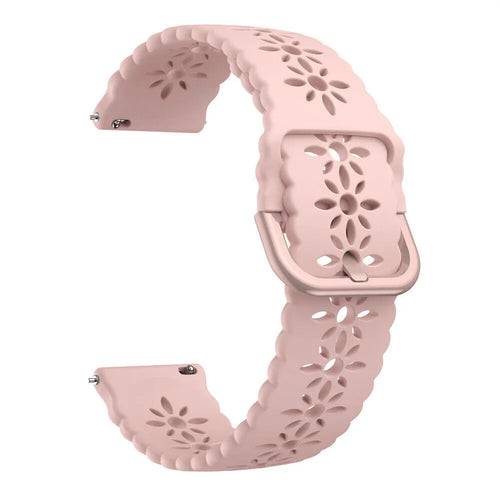 Amazfit GTS 4 Patterned Silicone Strap (Pink)