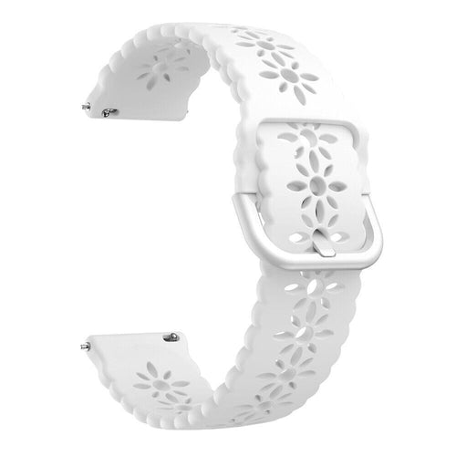 Withings Steel HR Sport Gemustertes Silikonarmband (Weiß)