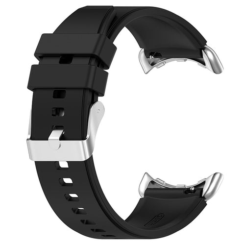 Silicone Strap, black, without a watch, 3/4 front view