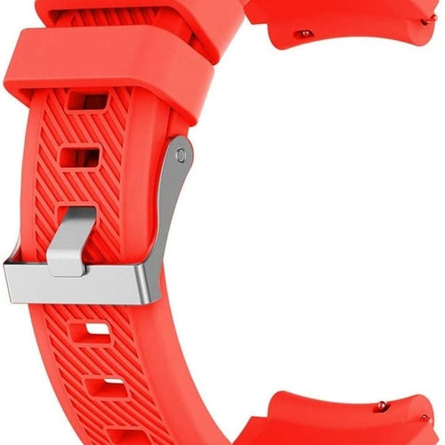 Twill Silicone Strap, red, without a watch, 3/4 front view