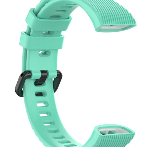 Silicone Strap, aqua, without a watch, 3/4 front view