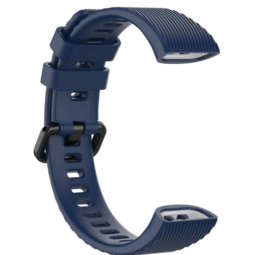Silicone Strap, dark blue, without a watch, 3/4 front view