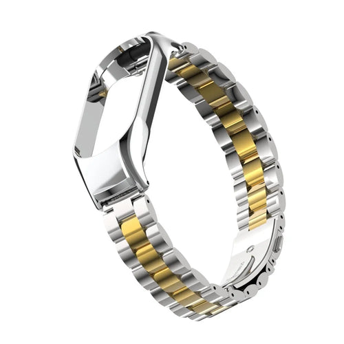 Steel Strap, silver/gold, without a watch, 3/4 front view