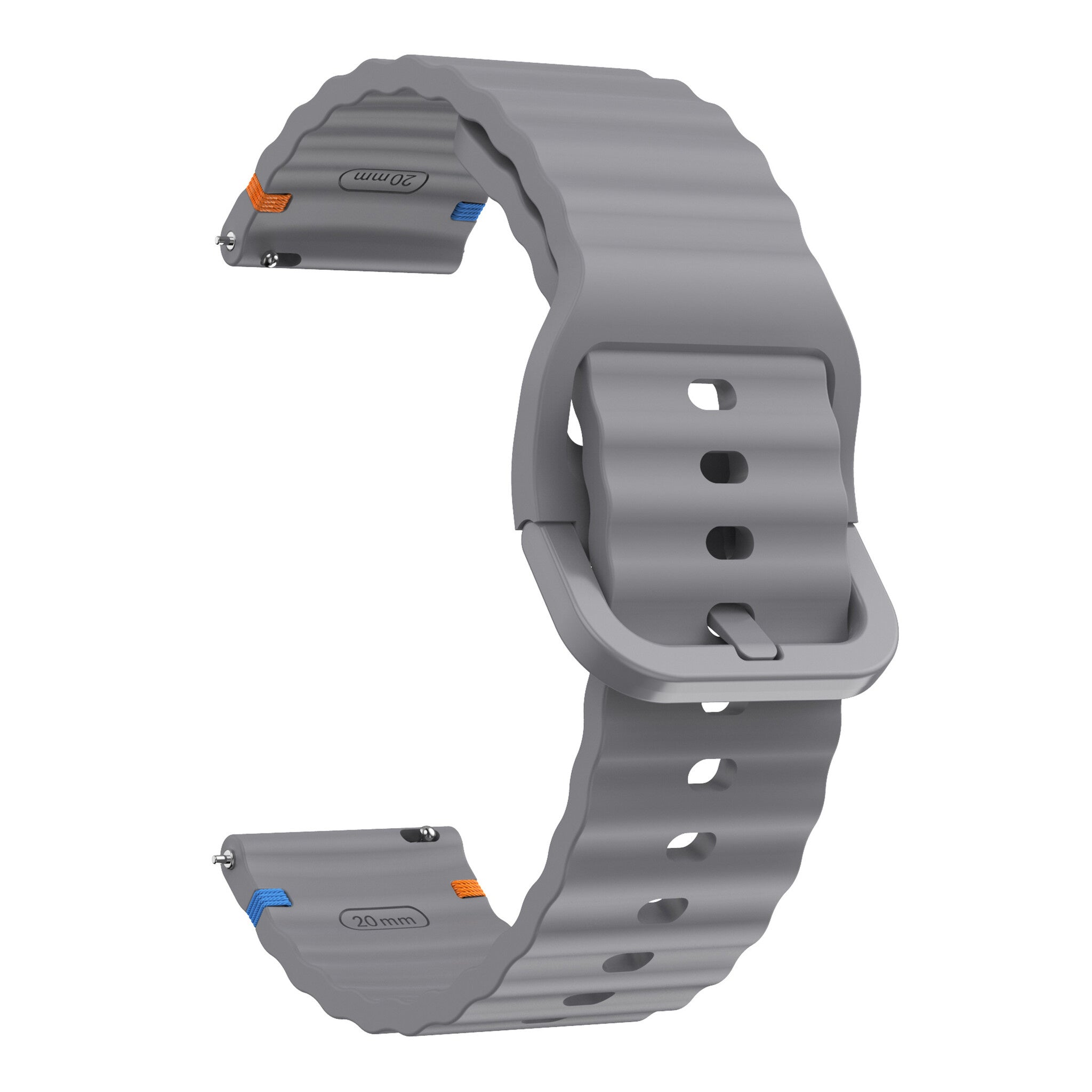 Amazfit Bip 6 Wave Silikonarmband (Dunkelgrau)