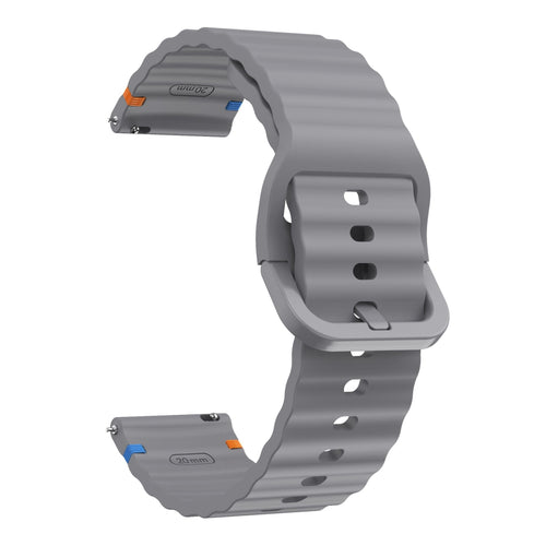 Huawei Watch 5 - 46mm Wave Silikonarmband (Dunkel Grau)