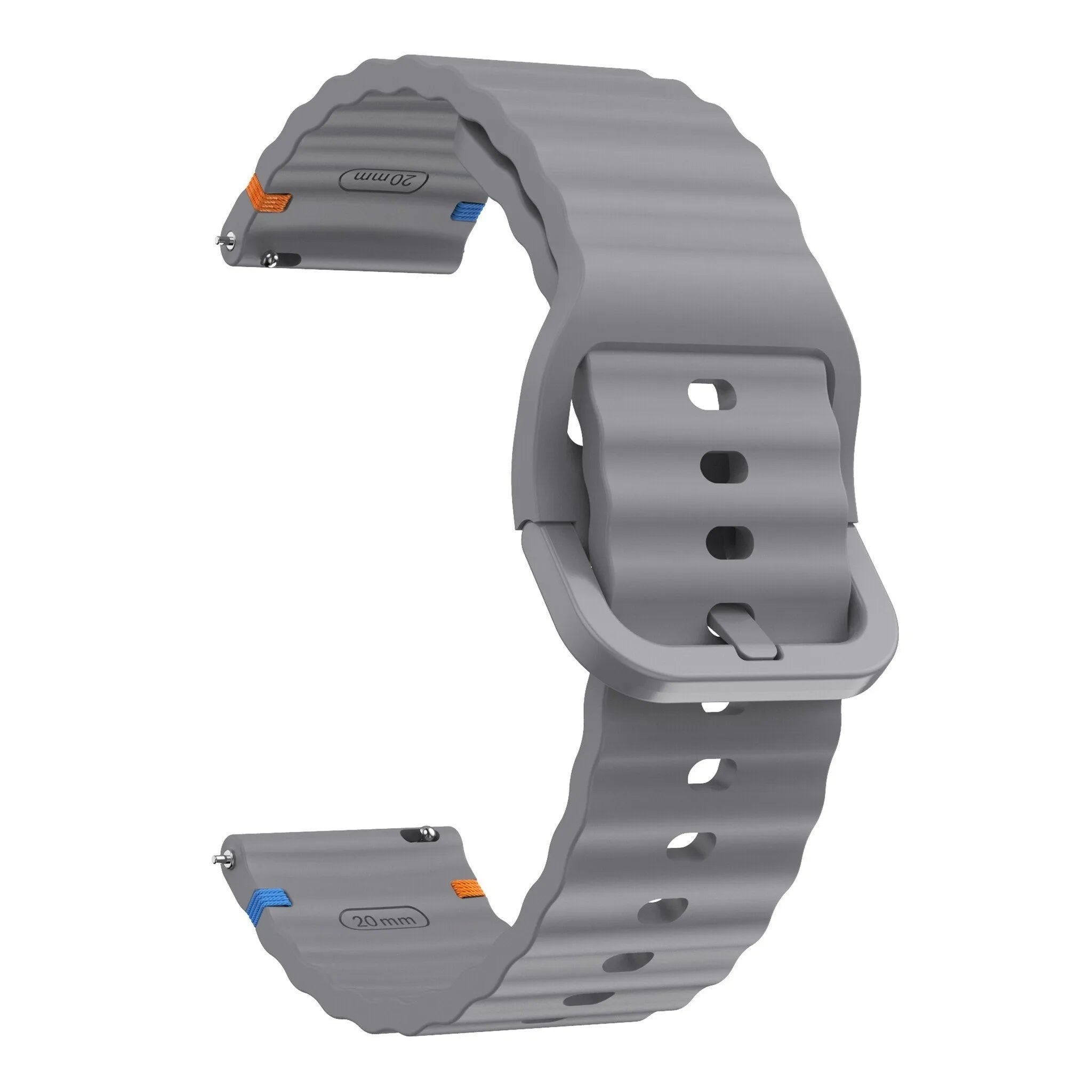 Suunto vertikaler Wellen -Silikonarmband (dunkelgrau)