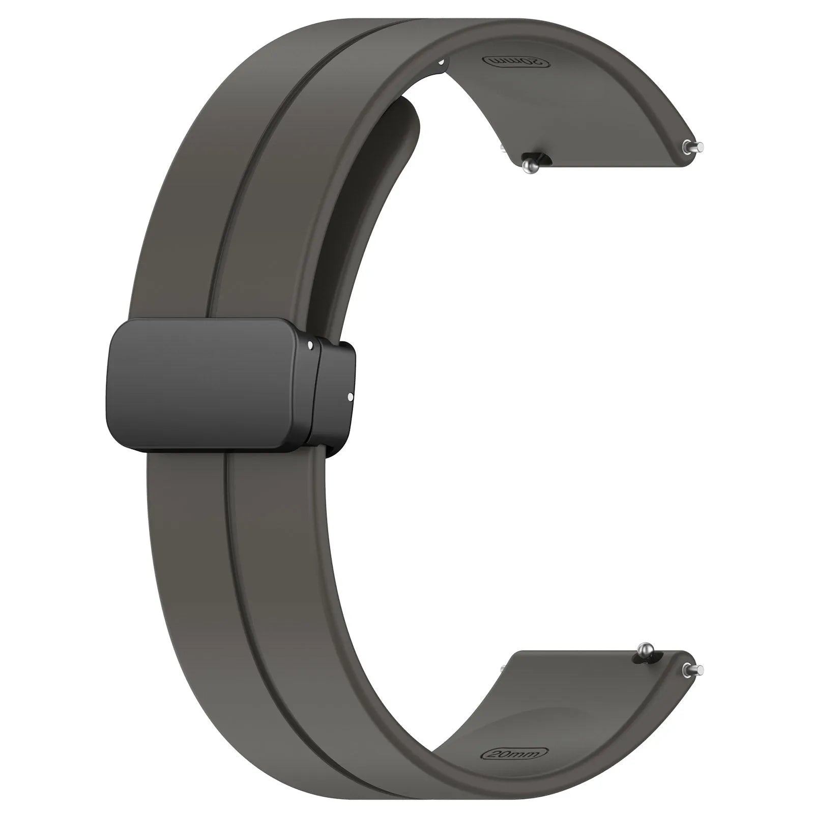 Coros Pace 2 D-Schnalle Silikonarmband (Dunkel Grau)
