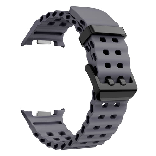 Samsung Galaxy Watch 8 Classic Ocean Armband (Dunkel Grau)