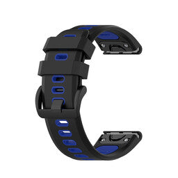 Garmin Instinct 3 - 50mm Schnalle Sport Amrband (Schwarz/Blau)