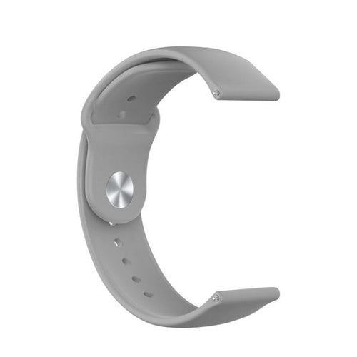 Silicone Sport Strap, grey, without a watch, 3/4 front view