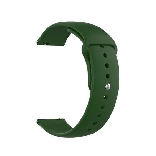 Silicone Sport Strap, army green, without a watch, 3/4 front view