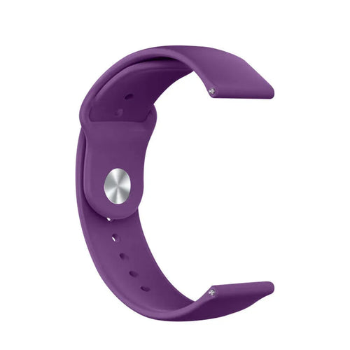 Silicone Sport Strap, purple, without a watch, 3/4 front view