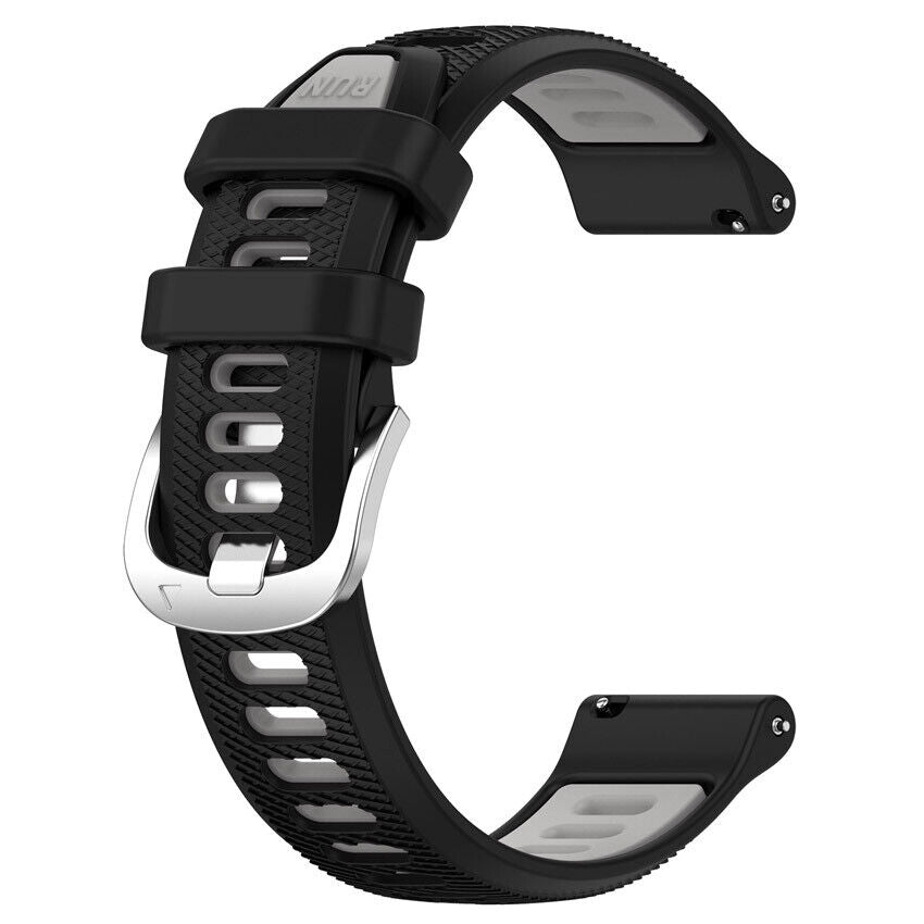 Garmin Forerunner 570 - 47mm Schnalle Sport Amrband (Schwarz/Grau)