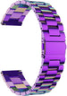 Uhrenarmband 22mm Edelstahl - Schnellverschluss (Regenbogen)