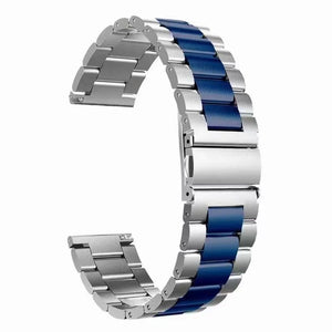 Amazfit Bip 5 Steel Strap (Silver/Blue)