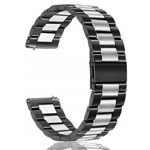 Amazfit Bip U (Pro) Stahlarmband (Schwarz/Silber)