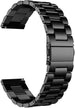 Uhrenarmband 22mm Edelstahl - Schnellverschluss (Schwarz)
