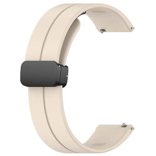 Withings ScanWatch Nova D-Buckle Silicone Strap (Starlight)
