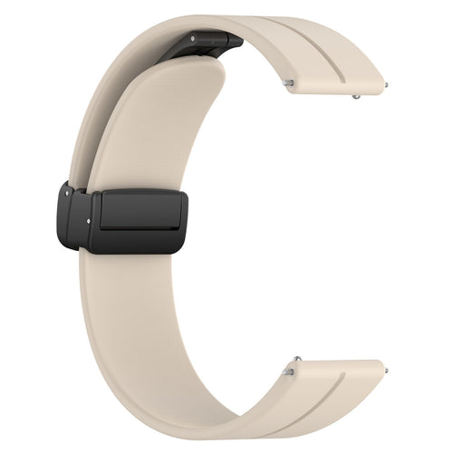 D-Buckle Silicone Strap, starlight, without a watch, 3/4 front view