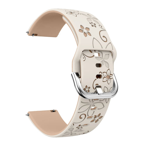 Coros Apex 42mm Flower Silicone Strap (Starlight/Beige)